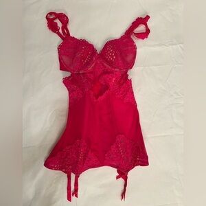 Magenta Pink Victoria’s Secret Lingerie Corset